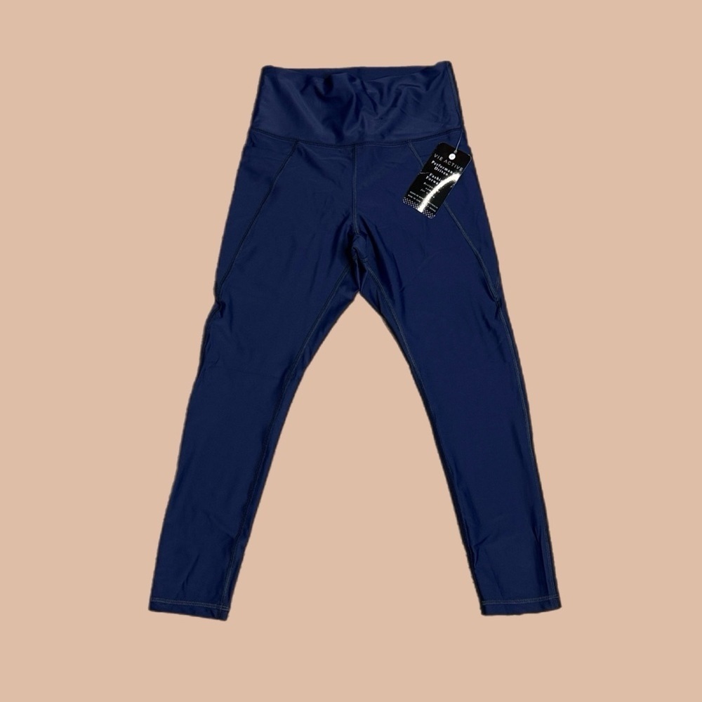 NWT Vie Active Women’s Lili 3/4 Marine Leggings Sz Small